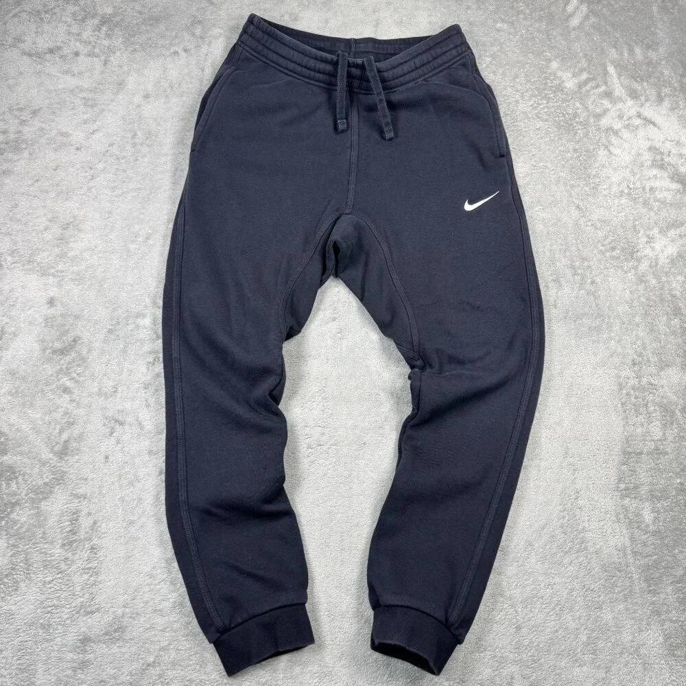 Nike Mens Fleece Sweatpants Joggers Tapered Fit Black Gym Loungewear Pants Small